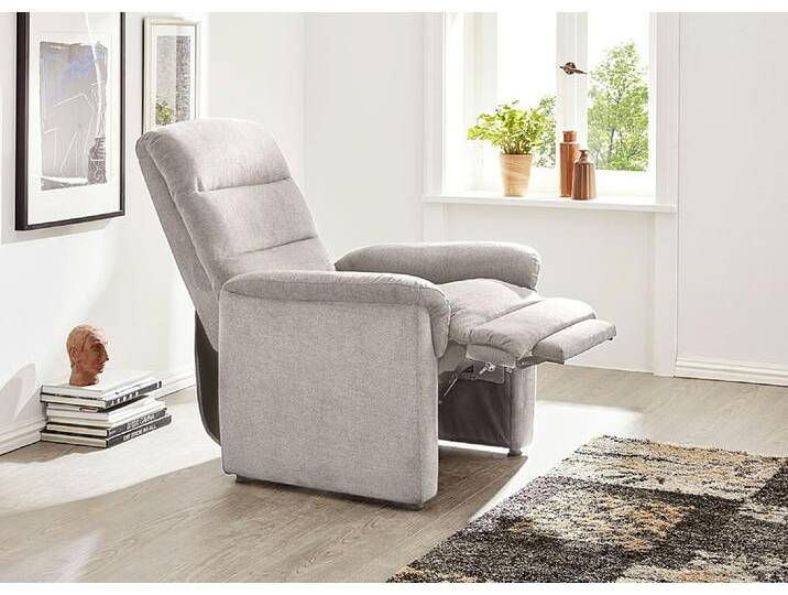 Relax-Sessel mit doppelter Federung, Hellgrau von BADER