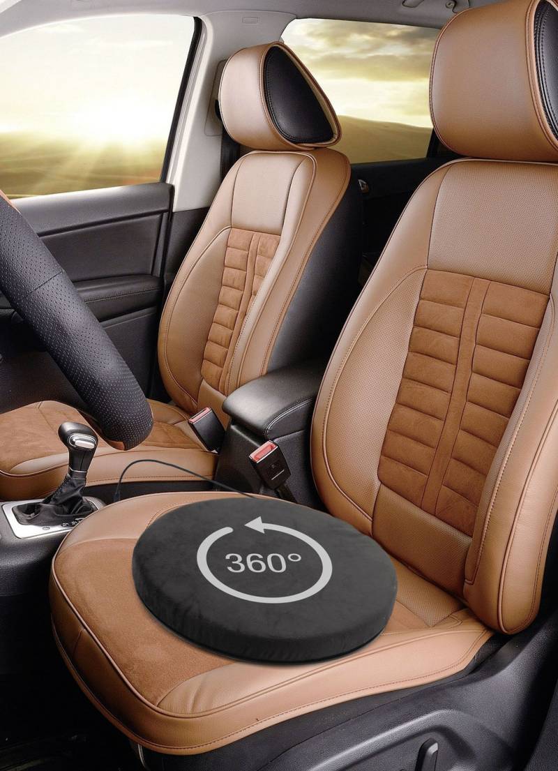 Relaxvital Dreh-Sitzkissen mit Wärmefunktion, Schwarz Relaxvital Dreh-Sitzkissen mit Wärmefunktion, Schwarz von BADER