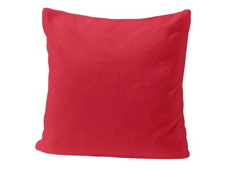 Schlafdecke und Kissen in samtiger Qualität, Größe 905 (2 Kissenbezüge, 40x 40 cm), Rot von BADER