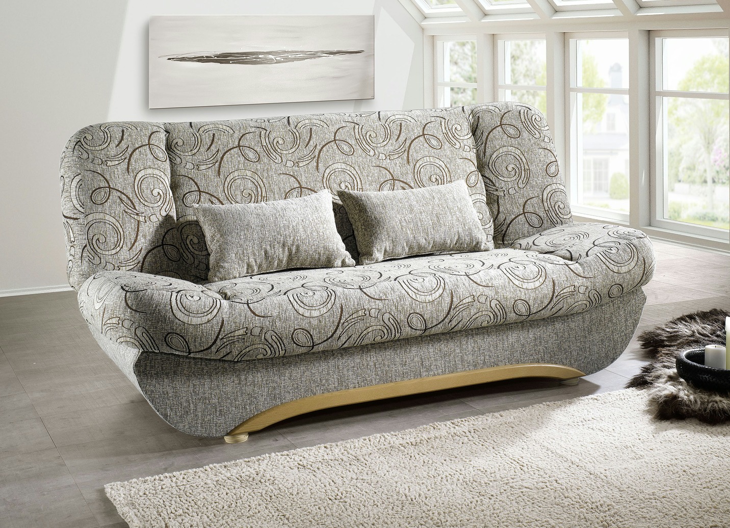 Schlafsofa mit komfortabler Polsterung, Beige von BADER