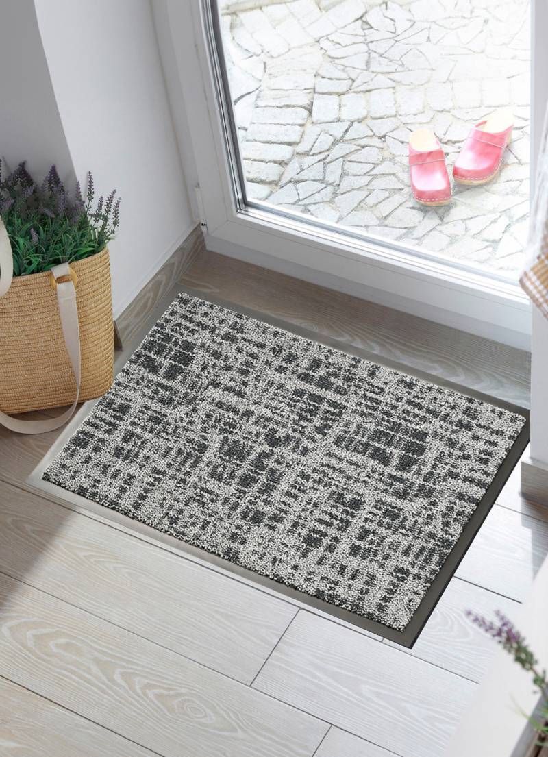 Schmutzfangmatte für innen und außen, Größe 116 (80x120 cm), Grau von BADER