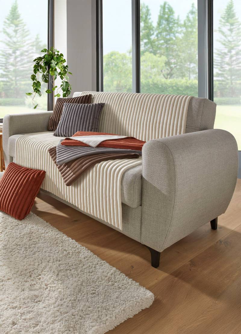 Sessel- und Sofaschoner mit Anti-Rutsch-Beschichtung, Größe 865 (2 Armlehnenschoner, 38x 55 cm), Grau von BADER