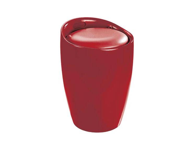 Sitzhocker mit Stauraum, Rot von BADER