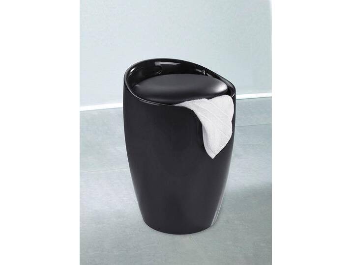 Sitzhocker mit Stauraum, Schwarz von BADER