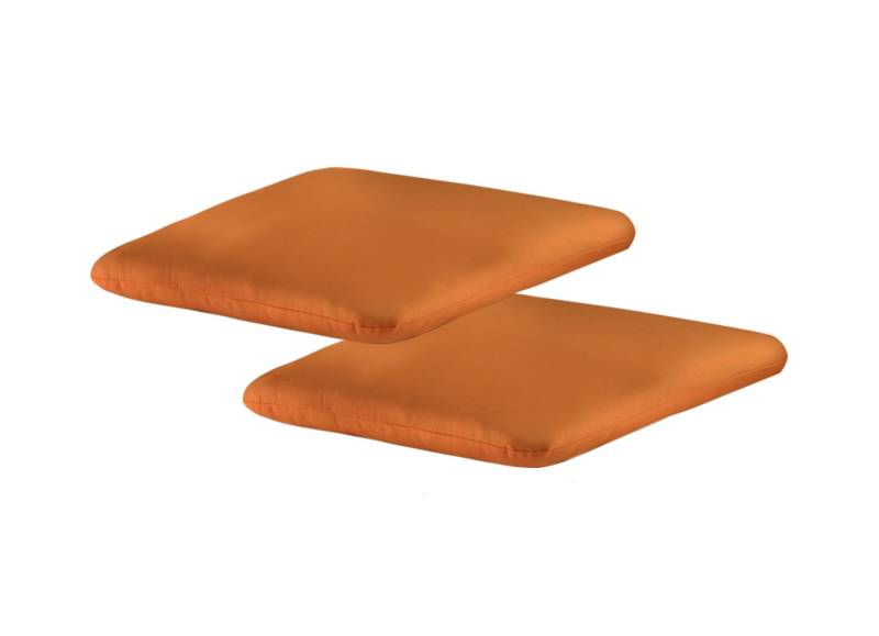 Sitzkissen, 2er-Set, Orange von BADER