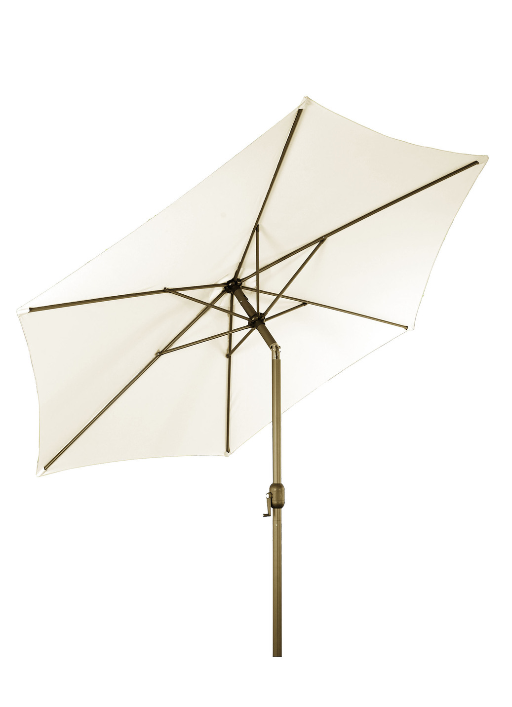 Sonnenschirm mit robustem Aluminiumgestell, ø 3 m, knickbar, ohne Volant, Beige Sonnenschirm mit robustem Aluminiumgestell, ø 3 m, knickbar, ohne Volant, Beige von BADER