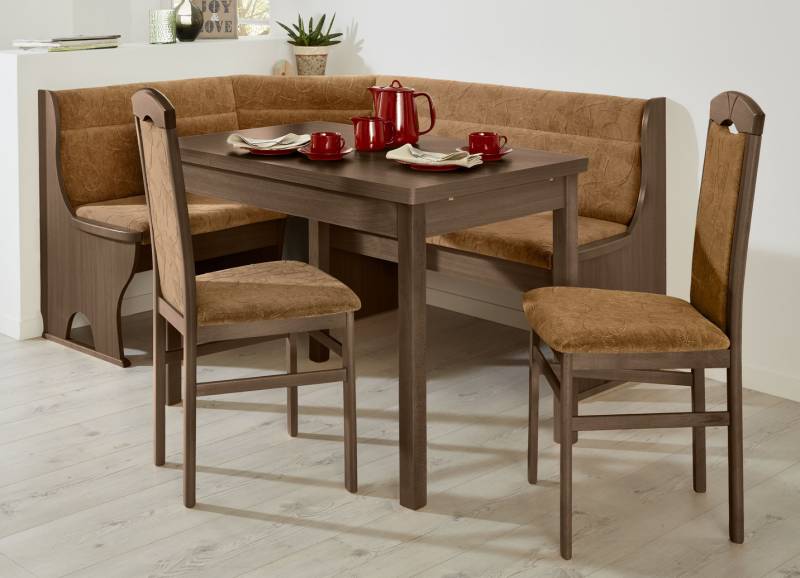 Stilvolle Esszimmermöbel, 2er-Set Stühle, Nussbaum-Beige von BADER