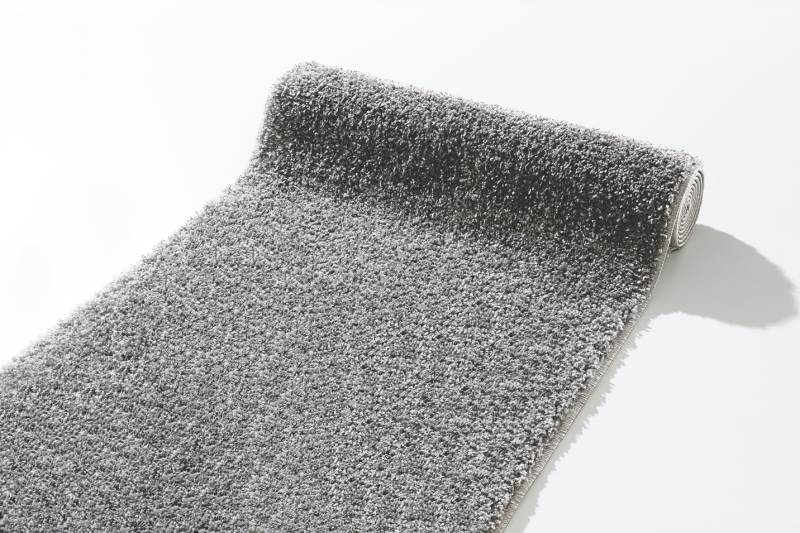 Strapazierfähige Läufer nach Maß, Größe 101 (Läufer, 60 cm breit), Silber von BADER