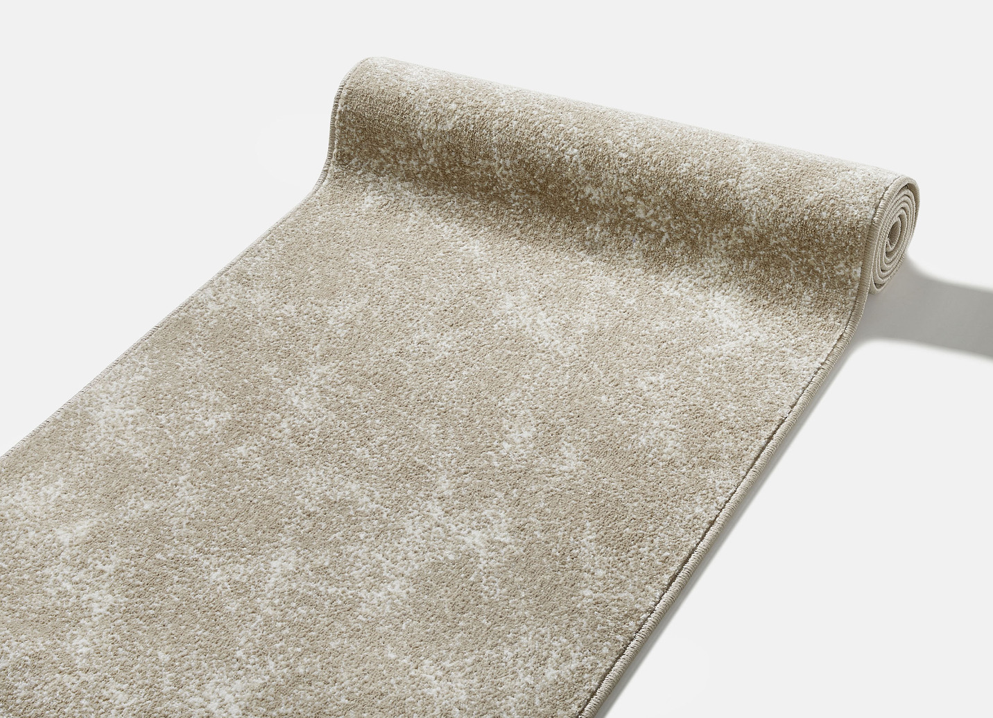 Strapazierfähige Läufer nach Wunschmaß, Größe 106 (Läufer, 100 cm breit), Beige von BADER