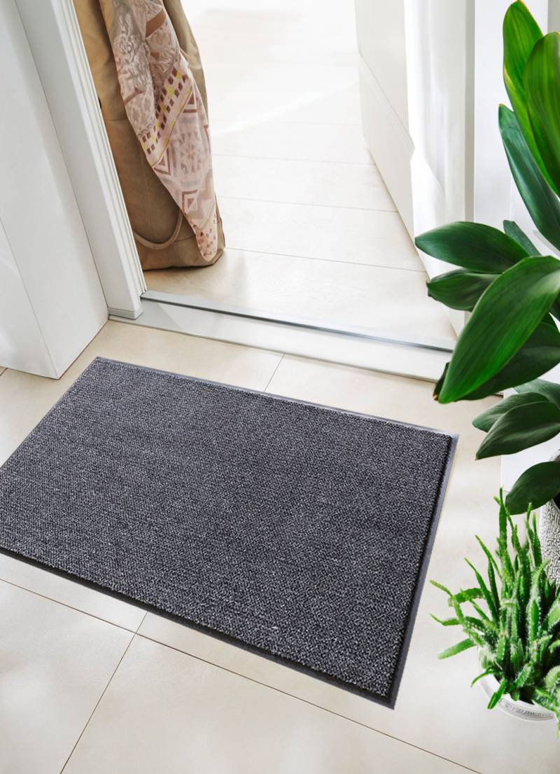 Strapazierfähige Schmutzfangmatte, Größe 101 (40x 60 cm), Grau von BADER