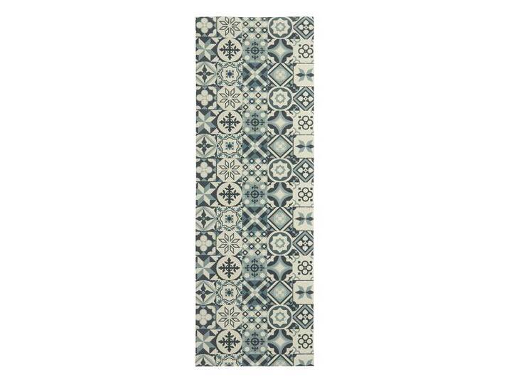 Strapazierfähiger Küchenläufer und -teppich im Fliesen-Design, Größe 155 (Küchenläufer, 70 x 200 cm), Grau von BADER