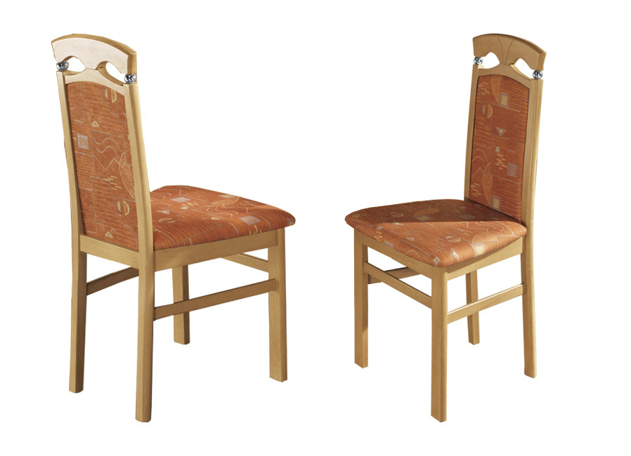 Stühle, 2er-Set, aus massivem Hartholz, Buche-Terra von BADER