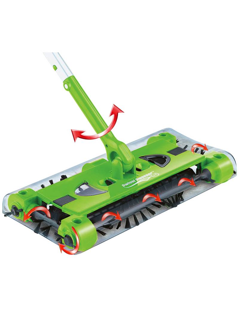 Swivel Sweeper Akku-Besen mit Lithium-Ionen-Akku, Grün von BADER