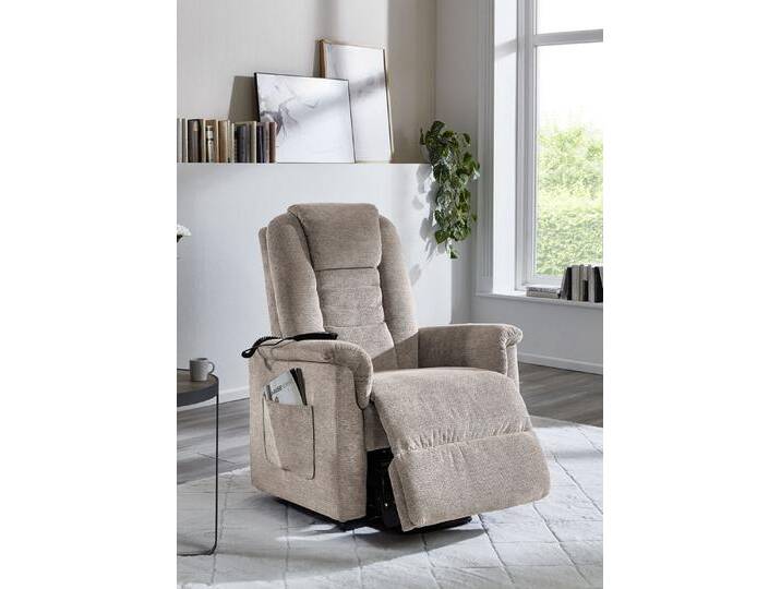 TV-Sessel mit Motor und Aufstehhilfe, Taupe von BADER