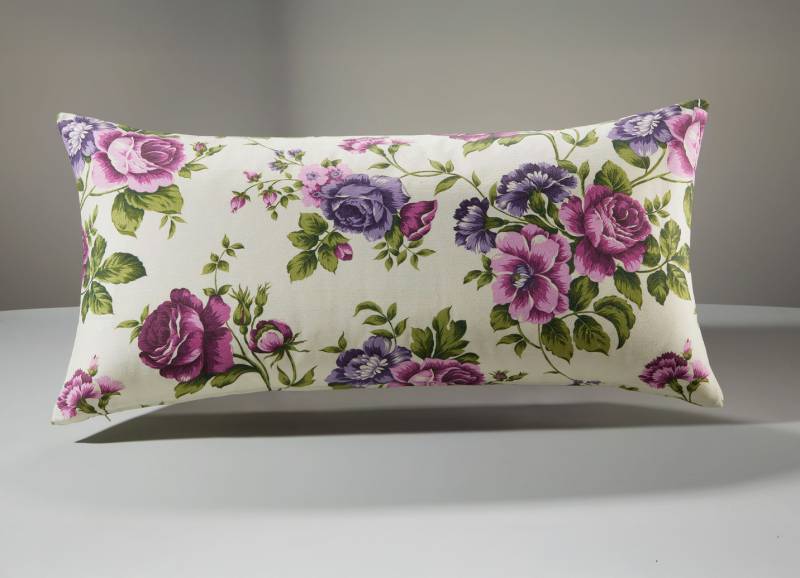 Tagesdecke mit Karosteppung und Kissenbezüge, Größe 924 (Kissenbezug, 40x 80 cm), Lila von BADER