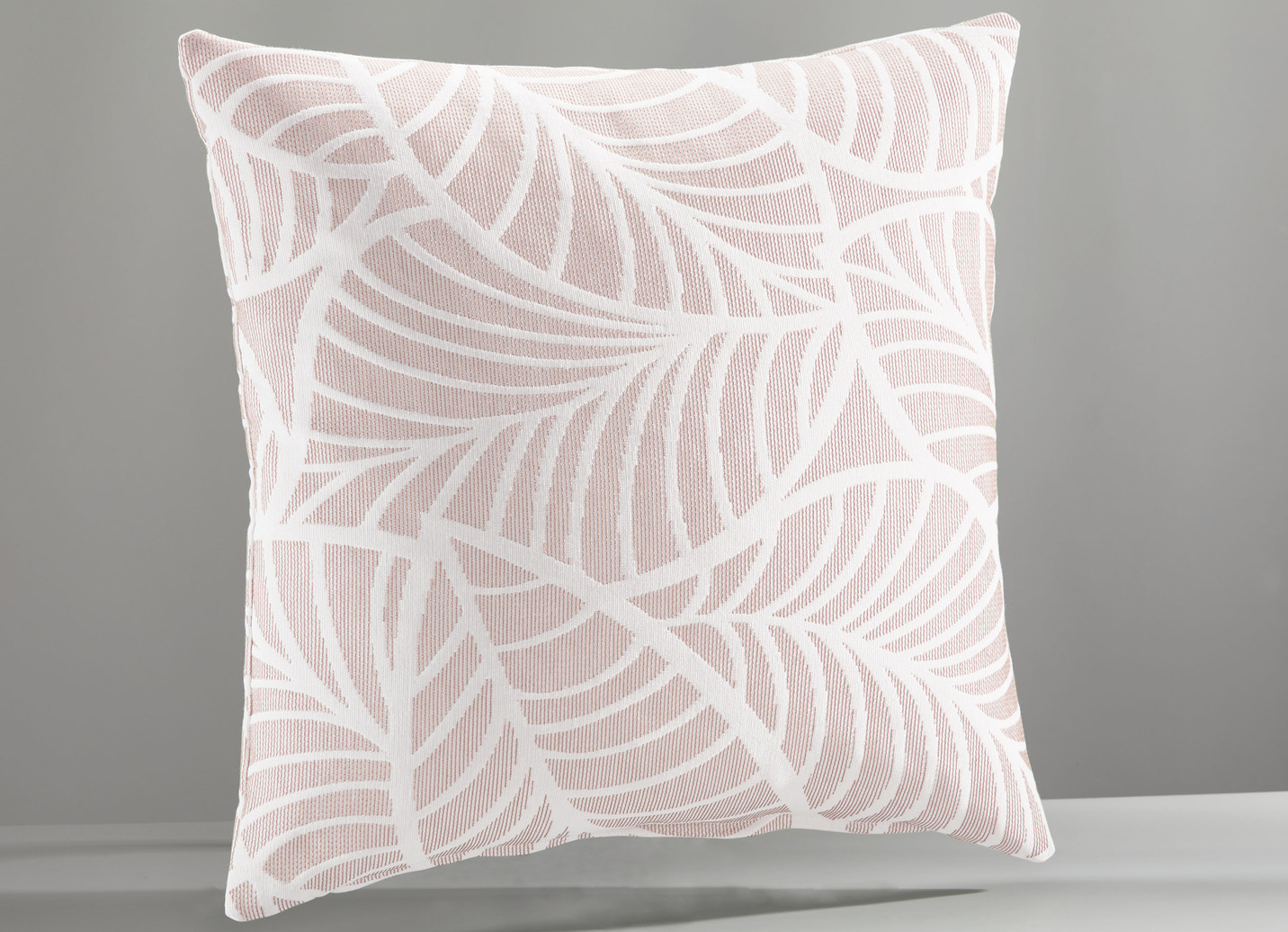 Tagesdecke und Kissenbezüge mit naturnahen Blättermotiven, Größe 920 (Kissenbezug, 40 x 40 cm), Rosa von BADER