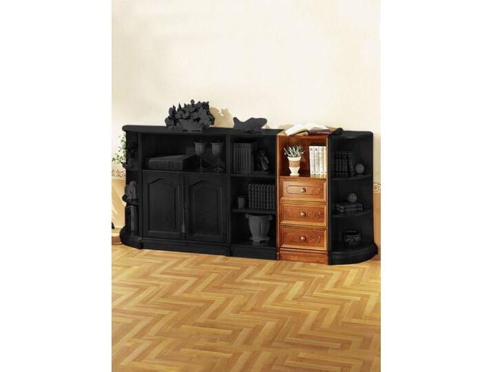 Teilmassive Möbelserie mit Echtholzfurnier, Schubladenschrank, Kirschbaum von BADER