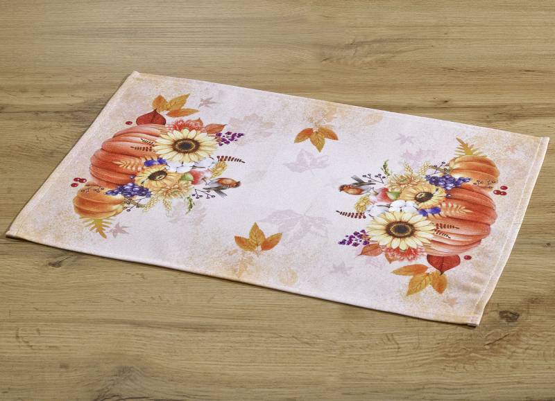 Tisch- und Raumdekoration mit herbstlichen Motiven, Größe 101 (Deckchen, 35x 50 cm), Natur-Bunt von BADER