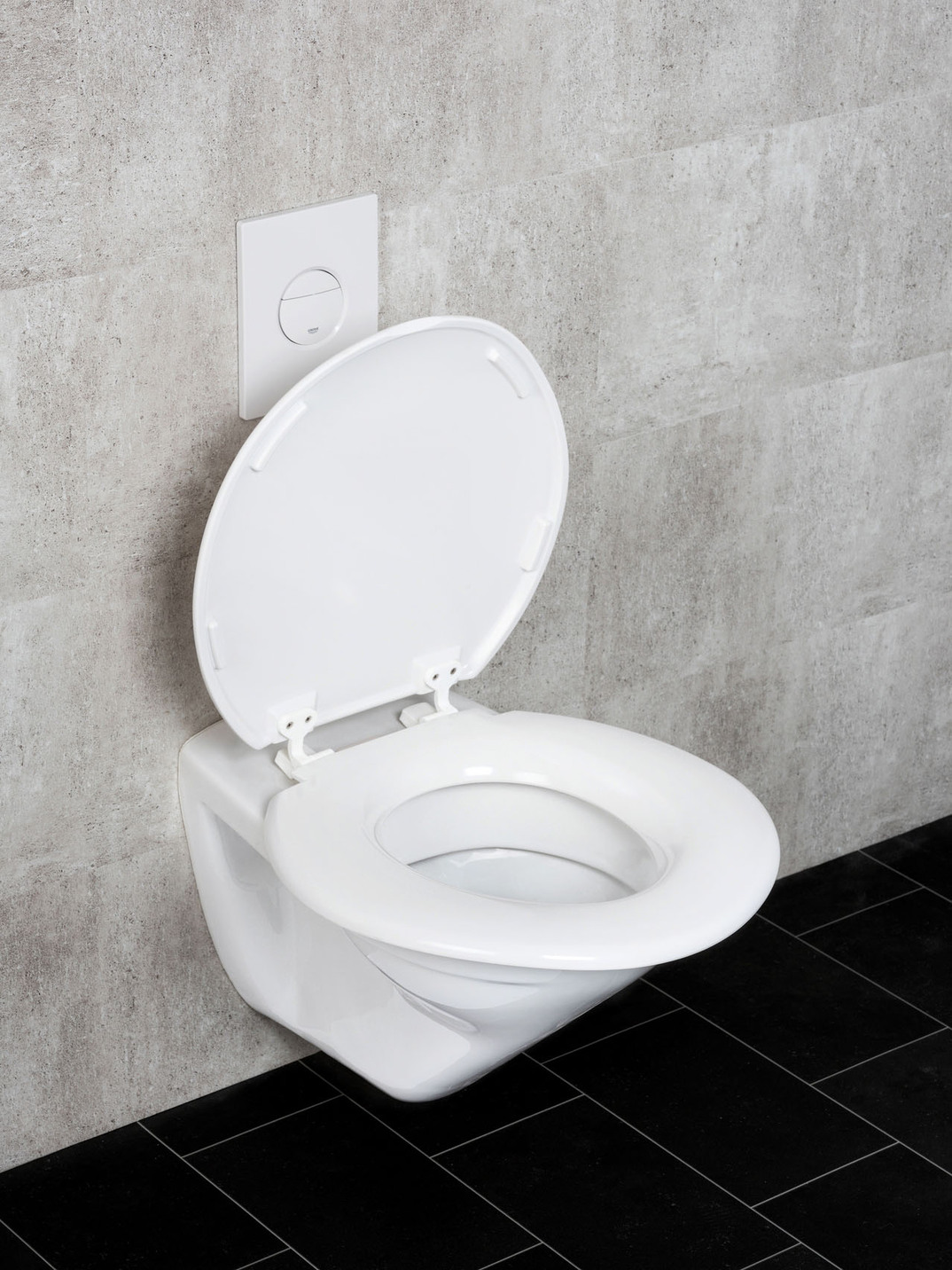 Toilettensitz XXL mit extra breiter Sitzfläche, Weiss von BADER
