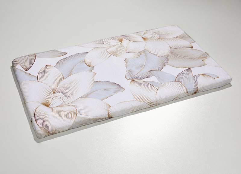 Traumhaft weiche Badgarnitur mit Bandeinfassung, Größe 102 (Teppich, 60x100 cm), Multicolor von BADER