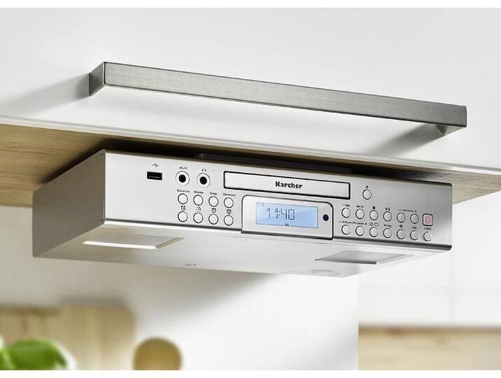 Unterbau-Küchenradio von Karcher, Unterbau-Küchenradio mit CD-Spieler von BADER