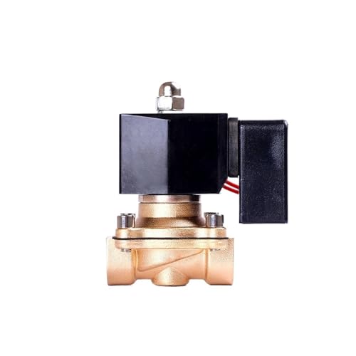 BADIKA Messing-Magnetventil 1/2 "normalerweise geschlossenes Magnetventil aus Messing 220 V 110 V 24 V 12 V 24 Stunden Nicht heizendes Magnetventil Energiesparende Wasserventile(BSP_380V_VITON-Seal) von BADIKA