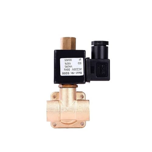 BADIKA Messing-Magnetventil 1/4" Normalerweise geöffnetes Hochdruck-Magnetventil der Serie 0955, 220 V, 110 V, 24 V, 12 V, Messing, 1.6MPA, Wasserventil, Luftventile(BSP_24VAC_NBR-Seal) von BADIKA