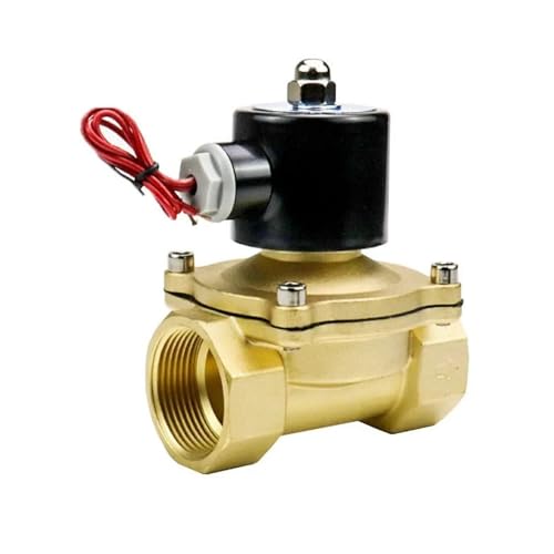BADIKA Messing-Magnetventil 1-1/4 ''normalerweise geschlossenes Messing-Magnetventil 24 V 12 V 220 V 110 V Wasser-/Gaes-Magnetventile(BSP_24VDC_EPDM-Seal) von BADIKA