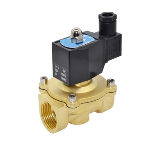 BADIKA Messing-Magnetventil 1 "IP65 Wasser. Proof Normalerweise Geschlossen Magnetventil 220V 110V 24V 12V Messing Elektrische Magnetventil for Outdoor(BSP_24VAC_VITON-Seal) von BADIKA
