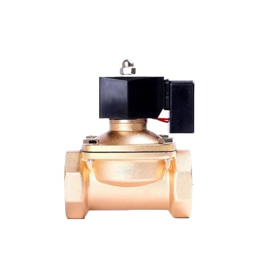 BADIKA Messing-Magnetventil 2 "normalerweise geschlossenes Magnetventil aus Messing 220 V 110 V 24 V 12 V 24 Stunden Nicht heizendes Magnetventil Energiesparende Wasserventile(BSP_230VAC_EPDM-Seal) von BADIKA
