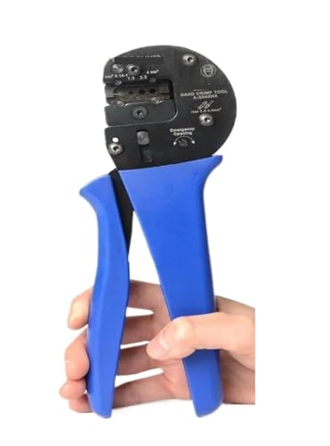 BADIKA Quetschzange A-0540HX Ratschen-Crimpzange AWG 26-12Kontakt oder Anschlüsse mit Locator Hand-Crimpzange von BADIKA