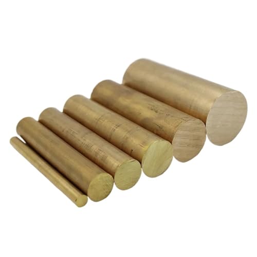 Massiver Kupferstab Rundstab aus massivem Messing(Length 250mm,120mm 1pc) von BADIKA