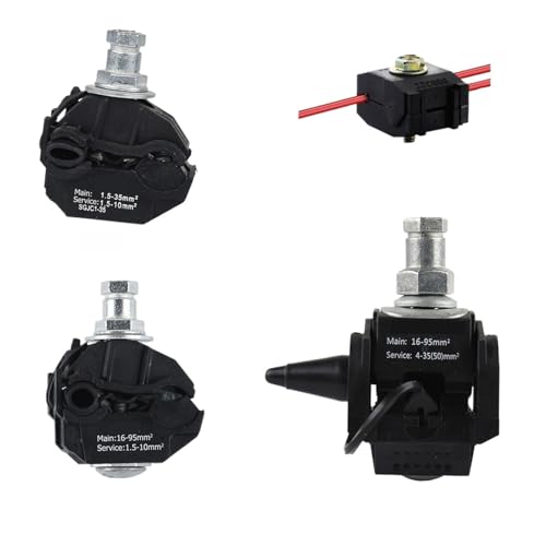 Piercing connector 10PC/5PCS WIRKLICH Isolierung Piercing Stecker Isolierung Piercing Clamp Piercing Clamp Kabel Stecker 1,5-35/1,5-10 JCC1 JCC2(JCC888,BRASS THORN_10PCS) von BADIKA