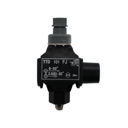 Piercing connector 1KV Feuerhemmende Isolierung Piercing Stecker Piercing Klemme Kabel Schwarz TTD101FJ & Rot TTD101FV0(TTD101FJ) von BADIKA