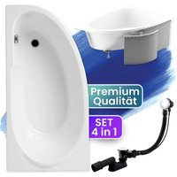 Badland - Badewanne Eckbadewanne 140x70 Links mit Styroporverkleidung, Ablauf & Füße gratis - Komplettset 4in1 Original Acryl Wanne Siphon miki Badland - Badewanne Eckbadewanne 140x70 Links mit Styroporverkleidung, Ablauf & Füße gratis - Komplettset 4in1 Original Acryl Wanne Siphon miki von BADLAND