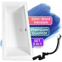 Badland - Badewanne Eckbadewanne 160x90 Links, Ablaufgarnitur & Füßen gratis - Komplettset 3in1 Original Acryl Wanne Premium Siphon intima slim Badland - Badewanne Eckbadewanne 160x90 Links, Ablaufgarnitur & Füßen gratis - Komplettset 3in1 Original Acryl Wanne Premium Siphon intima slim von BADLAND