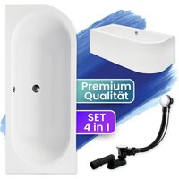 Badland - Badewanne Eckbadewanne 180x80 Links mit AcrylSchürze, Ablaufgarnitur & Füßen gratis - Komplettset 4in1 Original Acryl Wanne Siphon avita Badland - Badewanne Eckbadewanne 180x80 Links mit AcrylSchürze, Ablaufgarnitur & Füßen gratis - Komplettset 4in1 Original Acryl Wanne Siphon avita von BADLAND