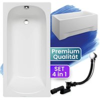 Badewanne Rechteck 170x70 mit AcrylSchürze, Ablaufgarnitur & Füßen GRATIS - Komplettset 4in1 Original Acryl Wanne Siphon - BADLAND CLASSIC Badewanne Rechteck 170x70 mit AcrylSchürze, Ablaufgarnitur & Füßen GRATIS - Komplettset 4in1 Original Acryl Wanne Siphon - BADLAND CLASSIC von BADLAND