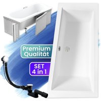 Badland - Badewanne Eckbadewanne 180x125 Rechts mit Styroporverkleidung, Ablauf & Füße gratis - Komplettset 4in1 Original Acryl Wanne Siphon intima Badland - Badewanne Eckbadewanne 180x125 Rechts mit Styroporverkleidung, Ablauf & Füße gratis - Komplettset 4in1 Original Acryl Wanne Siphon intima von BADLAND