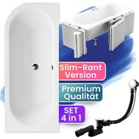 Badland - Badewanne Eckbadewanne 180x80 Rechts mit Styroporverkleidung, Ablauf & Füße gratis - Komplettset 4in1 Original Acryl Wanne avita slim Badland - Badewanne Eckbadewanne 180x80 Rechts mit Styroporverkleidung, Ablauf & Füße gratis - Komplettset 4in1 Original Acryl Wanne avita slim von BADLAND