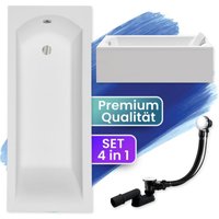 Badland - Badewanne Rechteck 150x70 mit AcrylSchürze, Ablaufgarnitur & Füßen gratis - Komplettset 4in1 Original Acryl Wanne Siphon shea Badland - Badewanne Rechteck 150x70 mit AcrylSchürze, Ablaufgarnitur & Füßen gratis - Komplettset 4in1 Original Acryl Wanne Siphon shea von BADLAND