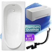 Badland - Badewanne Rechteck 160x75 mit AcrylSchürze, Ablaufgarnitur & Füßen gratis - Komplettset 4in1 Original Acryl Wanne Siphon medium Badland - Badewanne Rechteck 160x75 mit AcrylSchürze, Ablaufgarnitur & Füßen gratis - Komplettset 4in1 Original Acryl Wanne Siphon medium von BADLAND