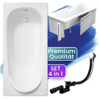 Badland - Badewanne Rechteck 160x75 mit Styroporverkleidung, Ablaufgarnitur & Füßen gratis - Komplettset 4in1 Original Acryl Wanne Siphon medium Badland - Badewanne Rechteck 160x75 mit Styroporverkleidung, Ablaufgarnitur & Füßen gratis - Komplettset 4in1 Original Acryl Wanne Siphon medium von BADLAND