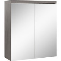 Badezimmer Spiegelschrank Toledo 60cm Grau Eiche – Stauraum Unterschrank Möbel zwei Türen Badschrank - Grau eiche von BADPLAATS