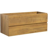 Badplaats - Waschbeckenunterschrank Angela 120cm - Eiche - Unterschrank Badm von BADPLAATS