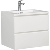 Badezimmer Badmöbel-Set Angela 60cm - Hochglanz Weiß - Unterschr Badezimmer Badmöbel-Set Angela 60cm - Hochglanz Weiß - Unterschr von BADPLAATS