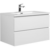 Badezimmer Badmöbel-Set Angela 80cm - Hochglanz Weiß - Unterschr Badezimmer Badmöbel-Set Angela 80cm - Hochglanz Weiß - Unterschr von BADPLAATS