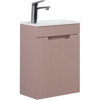 Badplaats - Badezimmer Badmöbel-Set Thermis 40 cm – Matt Rose – Badezimmermö Badplaats - Badezimmer Badmöbel-Set Thermis 40 cm – Matt Rose – Badezimmermö von BADPLAATS