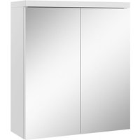 Badezimmer Spiegelschrank Toledo 60cm Weiß – Stauraum Unterschrank Möbel zwei Türen Badschrank - Weiß von BADPLAATS