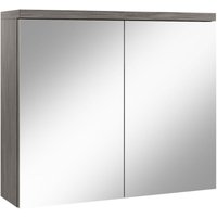 Badplaats - Badezimmer Spiegelschrank Toledo 80cm Grau Eiche – Stauraum Unte Badplaats - Badezimmer Spiegelschrank Toledo 80cm Grau Eiche – Stauraum Unte von BADPLAATS